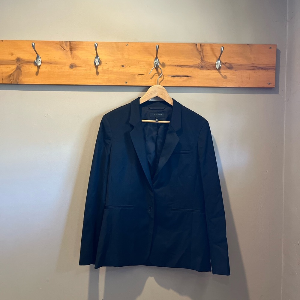 Rag & Bone Classic Black Blazer (Size 10)